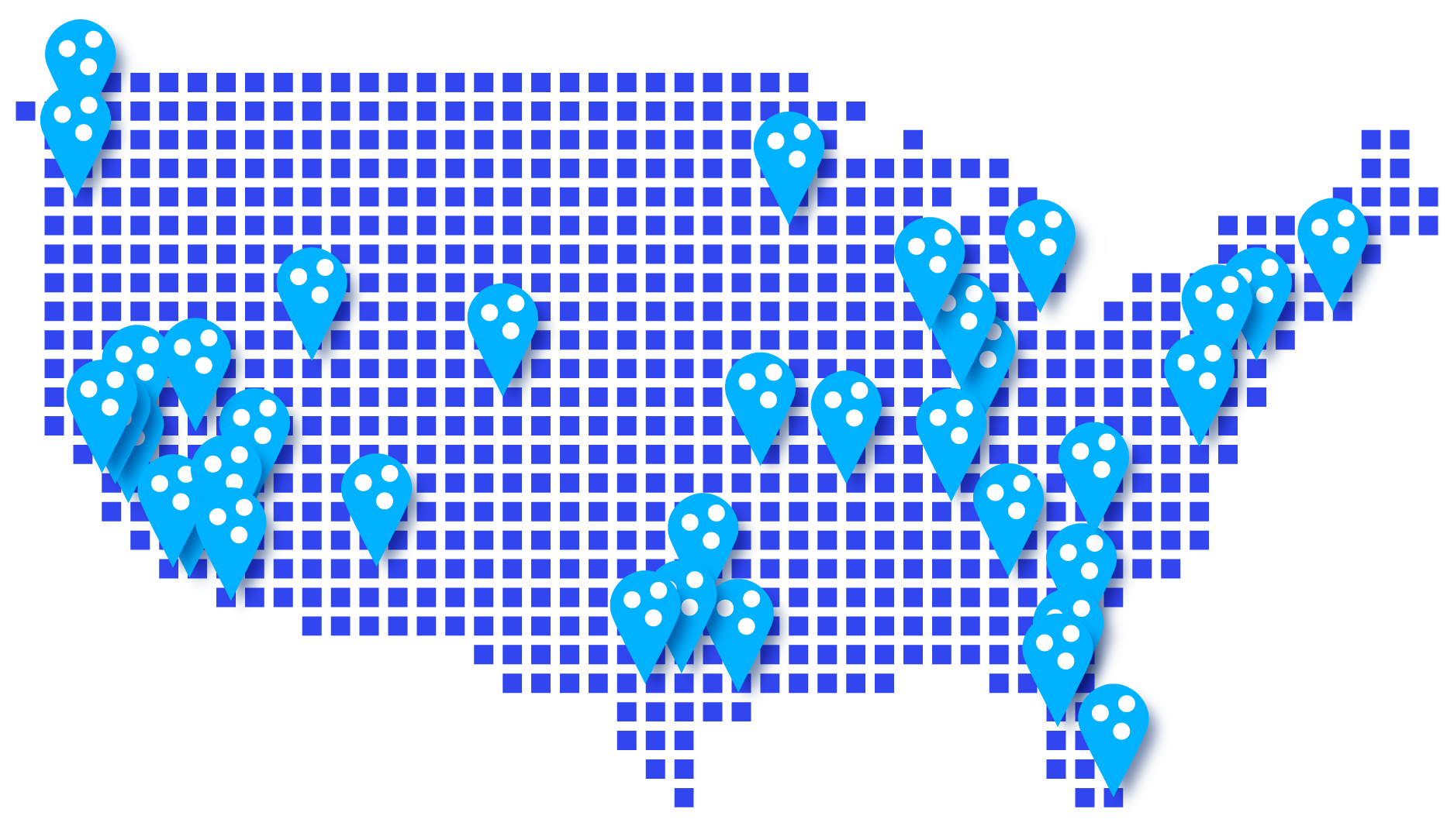 Bluecrew serves regions across the United States with qualified staffing technology and payroll services